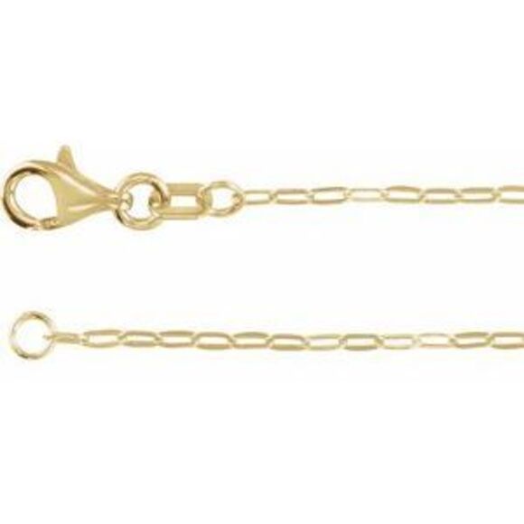 Kazi Luxury 14K Yellow 1.25 mm Paperclip-Style 16" Chain,New Products : American Fashion Style Bags On Sale